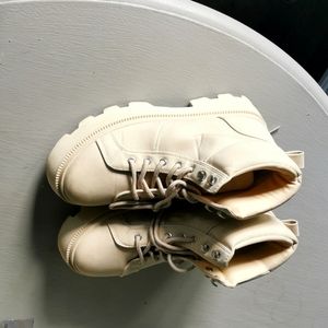Light beige boots